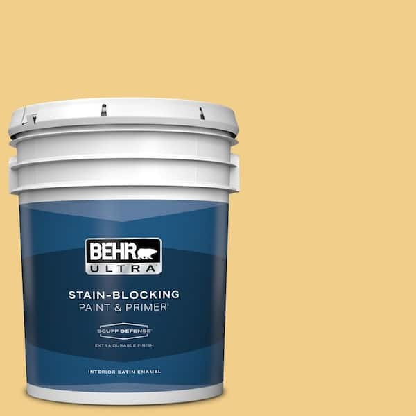 BEHR ULTRA 5 gal. #360D-4 Warm Glow Extra Durable Satin Enamel Interior Paint & Primer