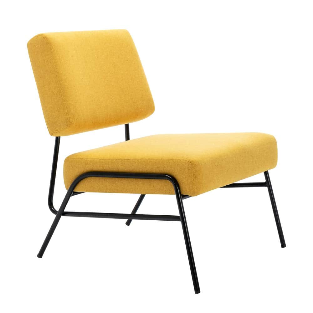 slipper chair yellow