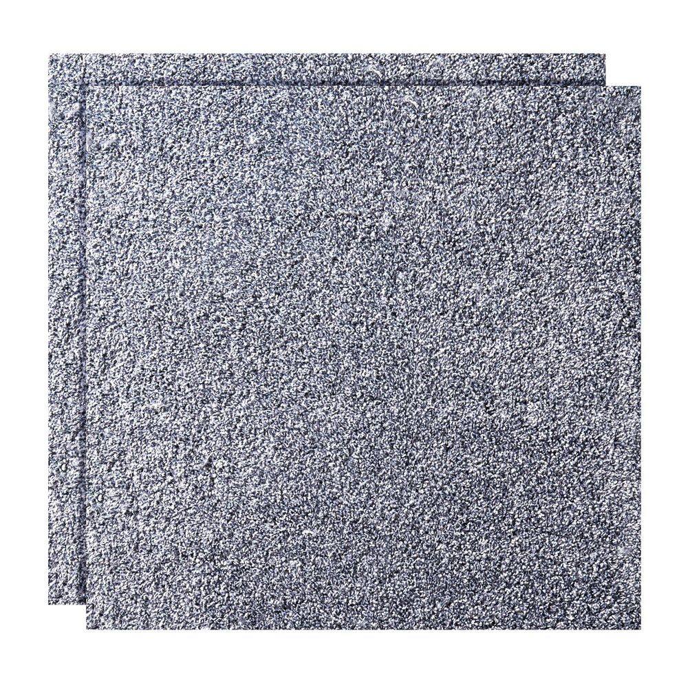 Gray Residential 18 in. x 18 in. Peel and Stick Carpet Tiles 10 Pack, Soft Padded Rug, Square, 22.5 sq. ft., 2025 update price history on PriceWatchPro