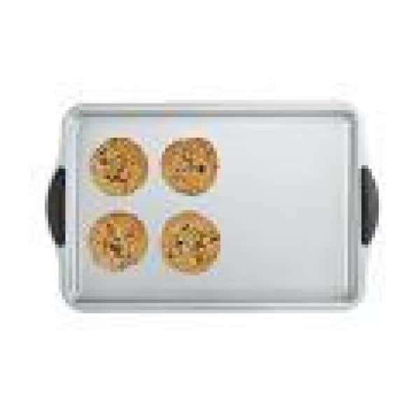 17-Inch Non-Stick Heavy Gauge Steel Baking Sheet with Silicone Handles