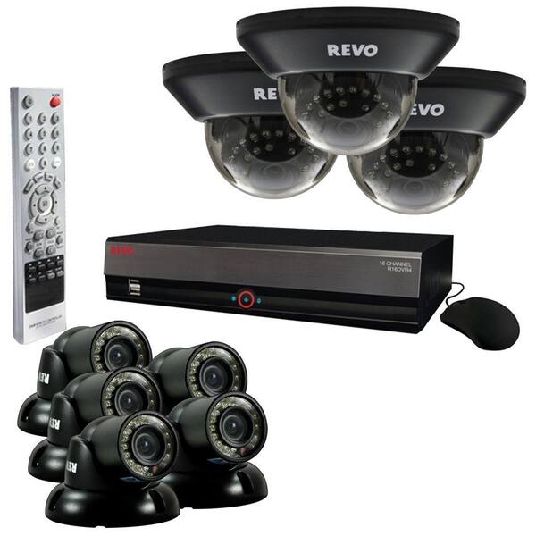 Revo 16-Channel 3TB Video Surveillance System with Wired (8) 700 TVL Quick Connect Cameras