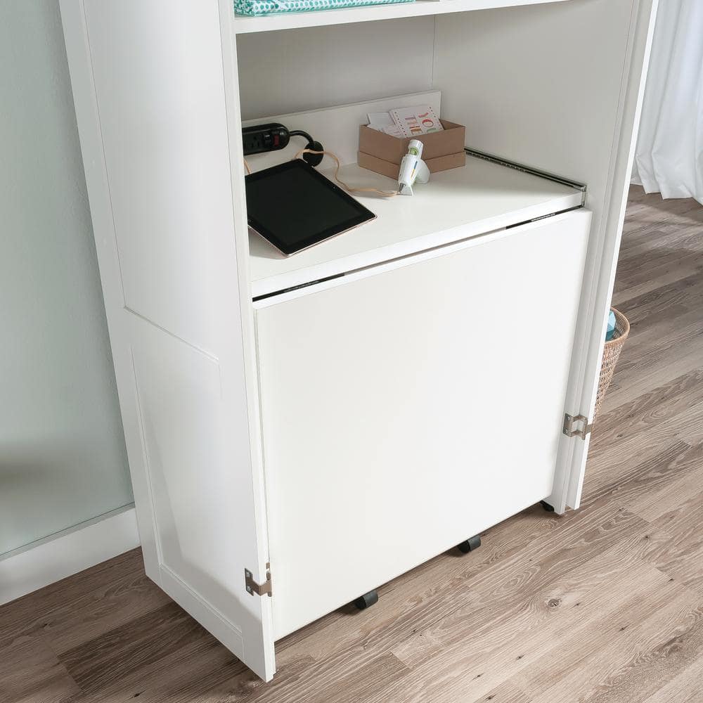Sauder Select Engineered Wood Multi-Purpose Storage Armoire in Glacier White