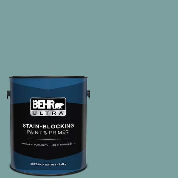 BEHR ULTRA 1 gal. #S440-4 Tower Bridge Satin Enamel Exterior Paint & Primer