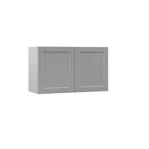 Designer Series Melvern Assembled 30x18x12 in. Wall Bridge Kitchen Cabinet in Heron Gray
