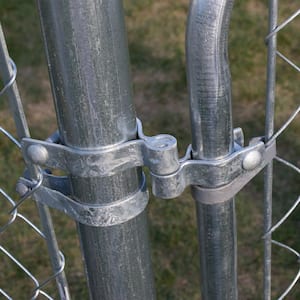 Chain Link Fence 2-3/8 in. Galvanized Steel Walk Gate Hardware Set