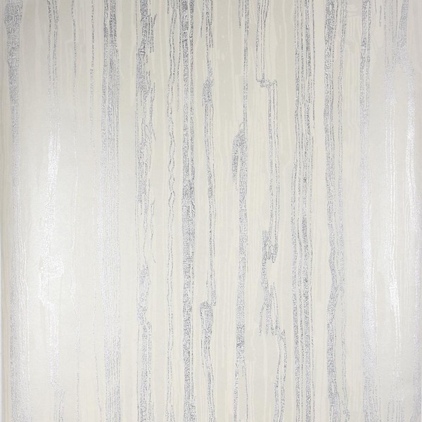 Brewster Wood Platinum Wallpaper Sample
