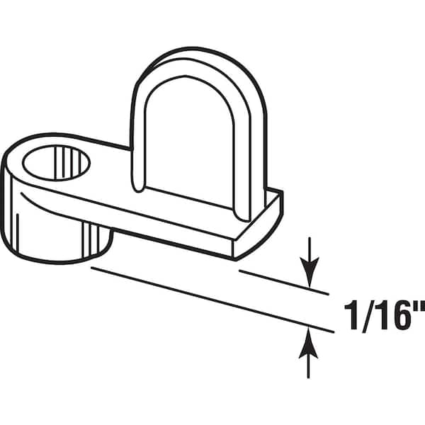 1/16 in. Mill Diecast Screen Clip Flush (100-pack)