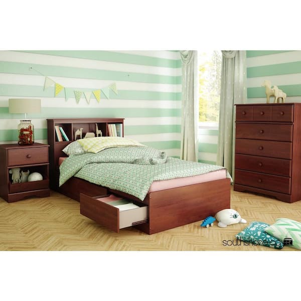 South Shore Little Treasure 1-Drawer Royal Cherry Nightstand