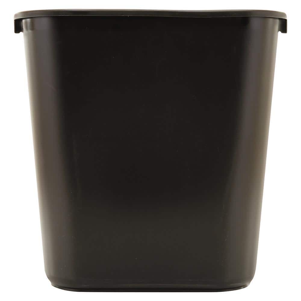 Spandex 7 Gallon Office Trash Can Cover in Black