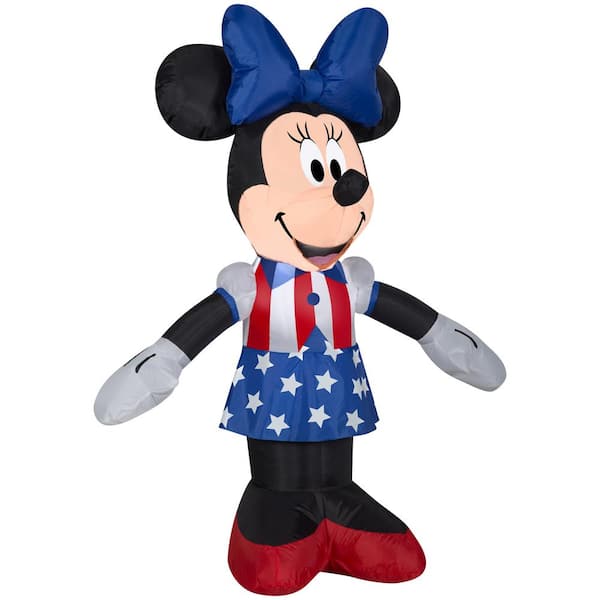Disney 3.5 ft. Tall Airblown Patriotic Minnie