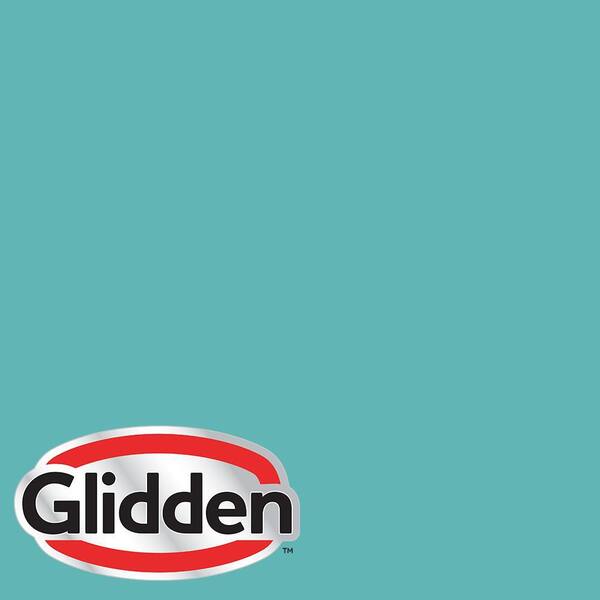 Glidden Essentials 5 gal. #HDGB14U Caribbean Teal Semi-Gloss Exterior Paint