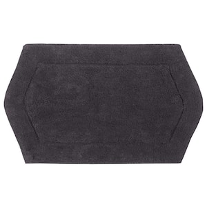 Waterford Collection 100% Cotton Tufted Bath Rug, 21 in. x34 in. Rectangle, Gray