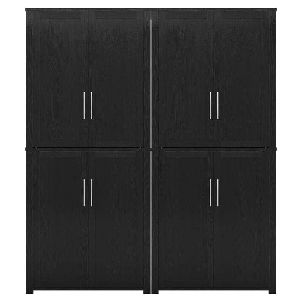 Wood Black 67 in. Tall Storage Cabinet with Adjustable Shelves price history on PriceWatchPro