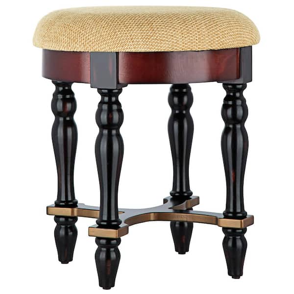 Design Toscano Grand Duchess Brown Boudoir Stool (17.5" H X 15" W X 15" D)