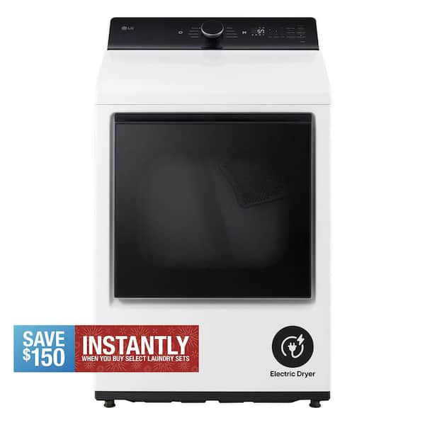 7.3 cu. ft. Vented SMART Electric Dryer in Alpine White with EasyLoad Door and Sensor Dry Technology