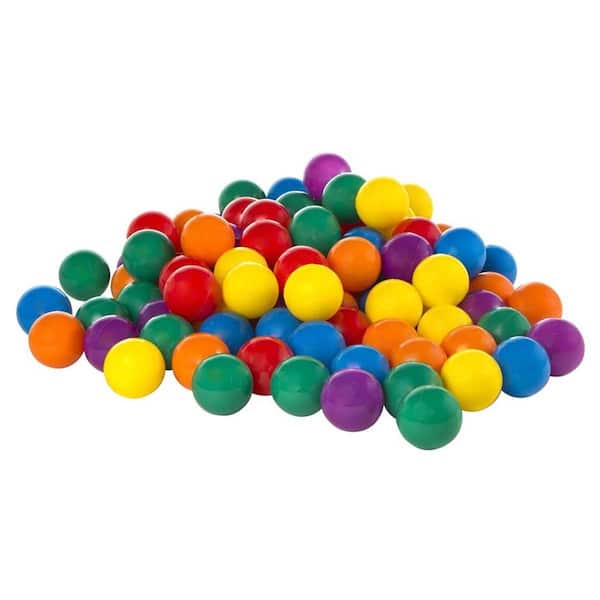 Inflatable 58 in. x 58 in. Round 13 in. Deep Sunset Glow Kiddie Pool with Multi-Colored Fun Ballz, 100 Pack
