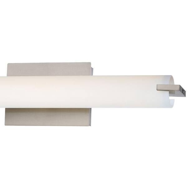 George Kovacs Tube 22-Watt Brushed Nickel Integrated LED Bath 