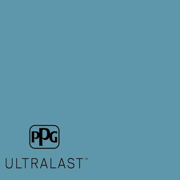 PPG UltraLast 1 qt. #PPG1151-5 Aqua Blue Matte Interior Paint and Primer