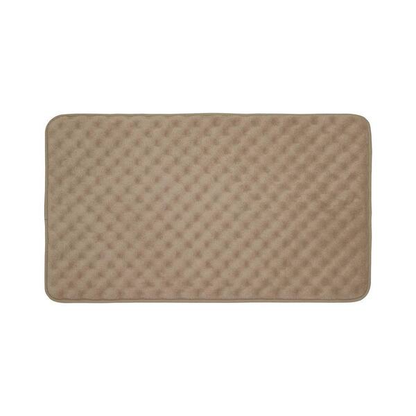 BounceComfort Massage Linen 17 in. x 24 in. Memory Foam Bath Mat