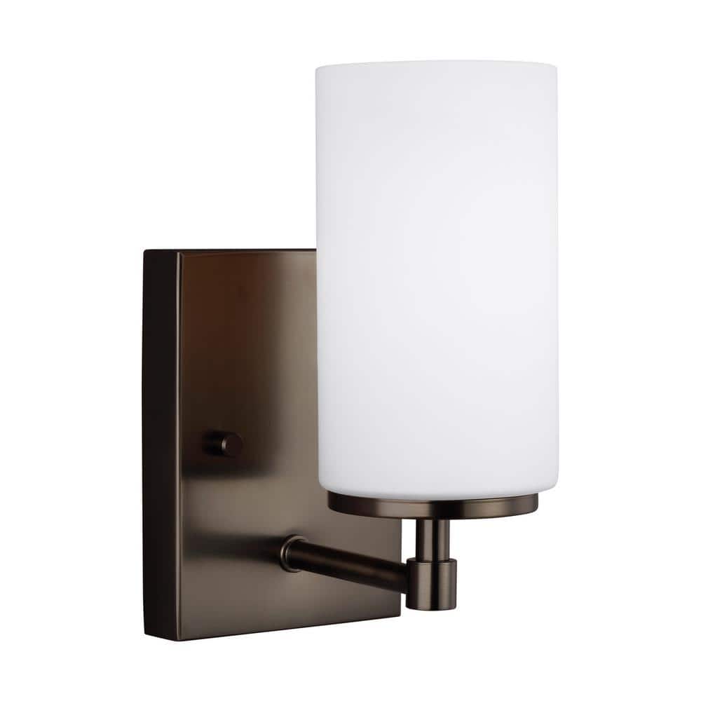 Brushed Oil Rubbed Bronze Cylinder LED Vanity Light