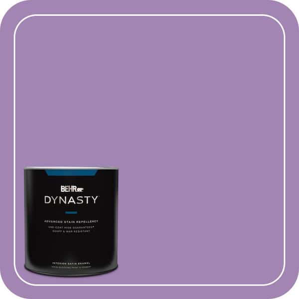 BEHR DYNASTY 1 qt. #660B-6 Daylight Lilac Satin Enamel Interior Stain-Blocking Paint & Primer