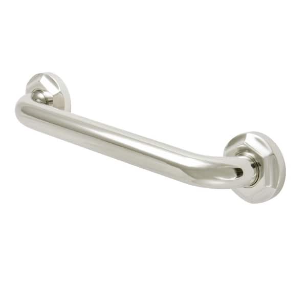 Kingston Brass Metropolitan 12 in. x 1-1/4 in. Grab Bar in Polished Nickel