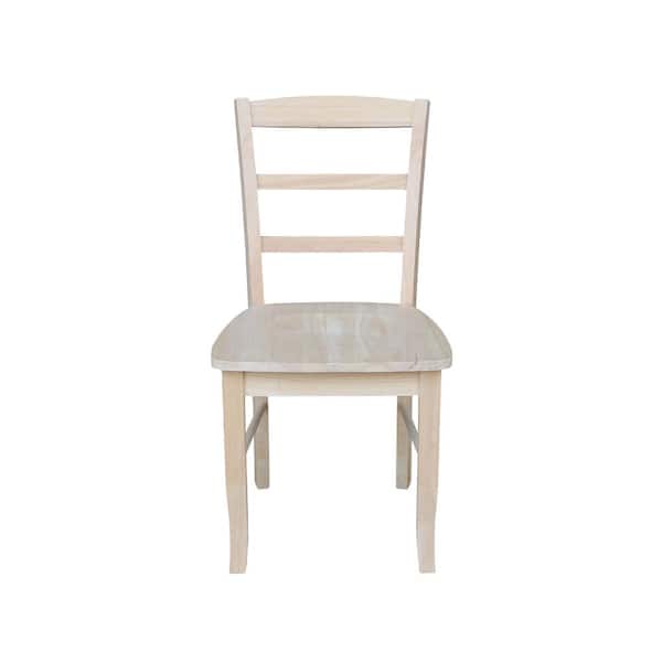 Unfinished Madrid Ladderback Dining Chairs (Set of 2)