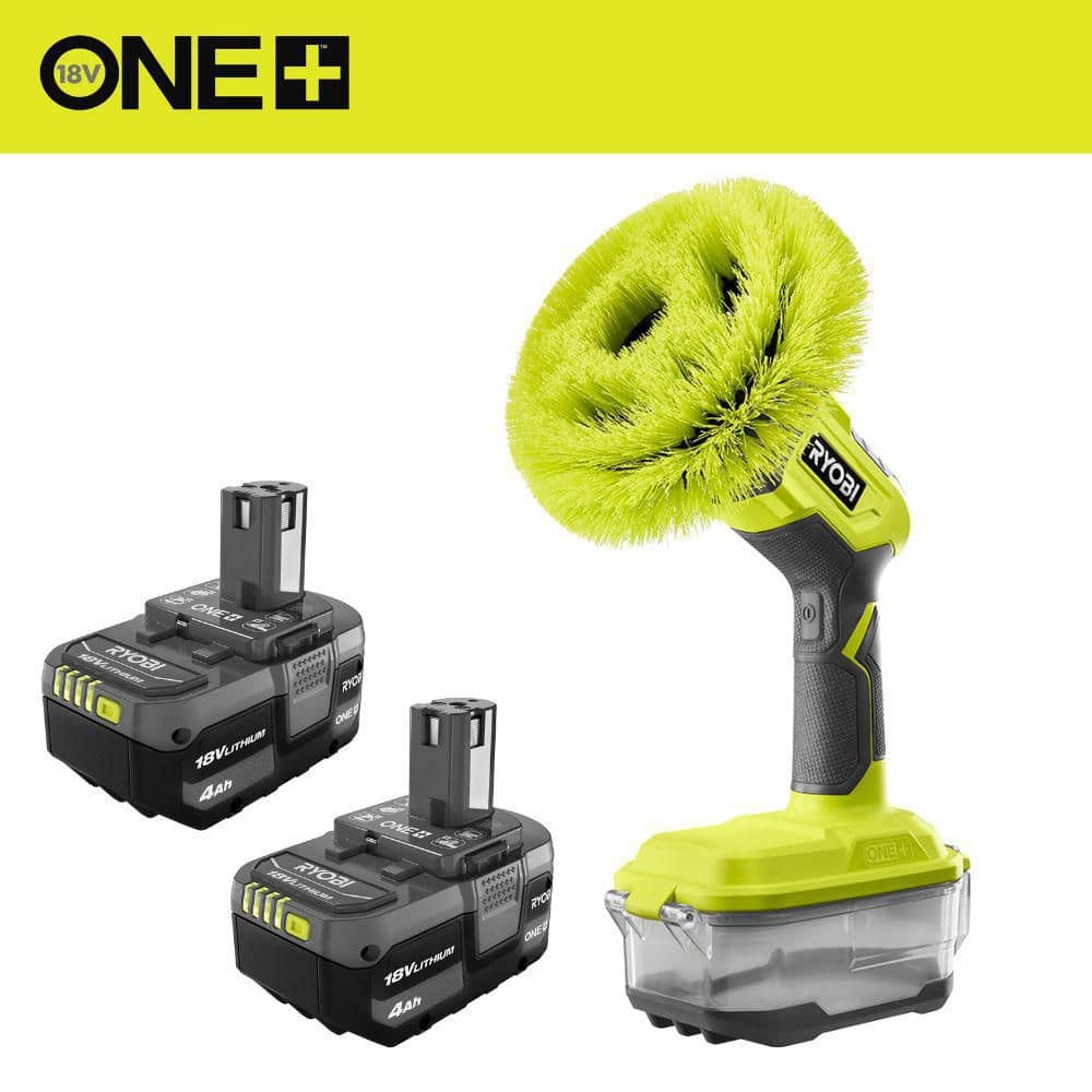 RYOBI ONE+ 18V Lithium-Ion 4.0 Ah Battery (2-Pack) with FREE 18V