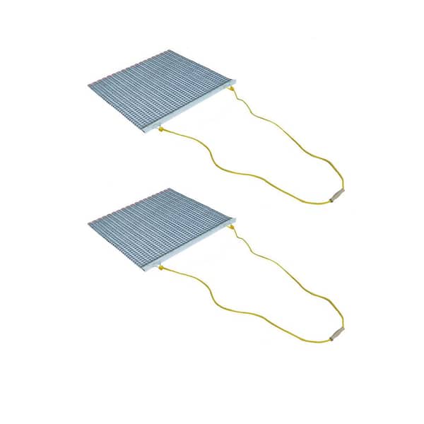 YARD TUFF ATV/UTV 3 ft. x 3 ft. Zinc Plated Field Surface Leveling Drag Mat (2-Pack)
