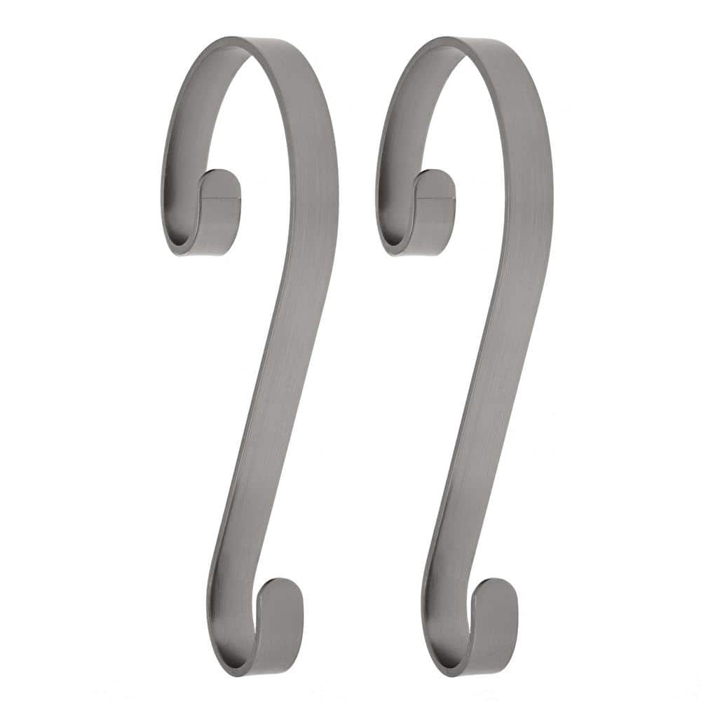 UPC 667233702073 product image for Stocking Scrolls Stocking Holders in Pewter (2-Pack) | upcitemdb.com