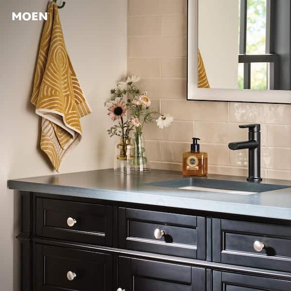 MOEN Meena Single Hole Single Handle Bathroom Faucet in Matte