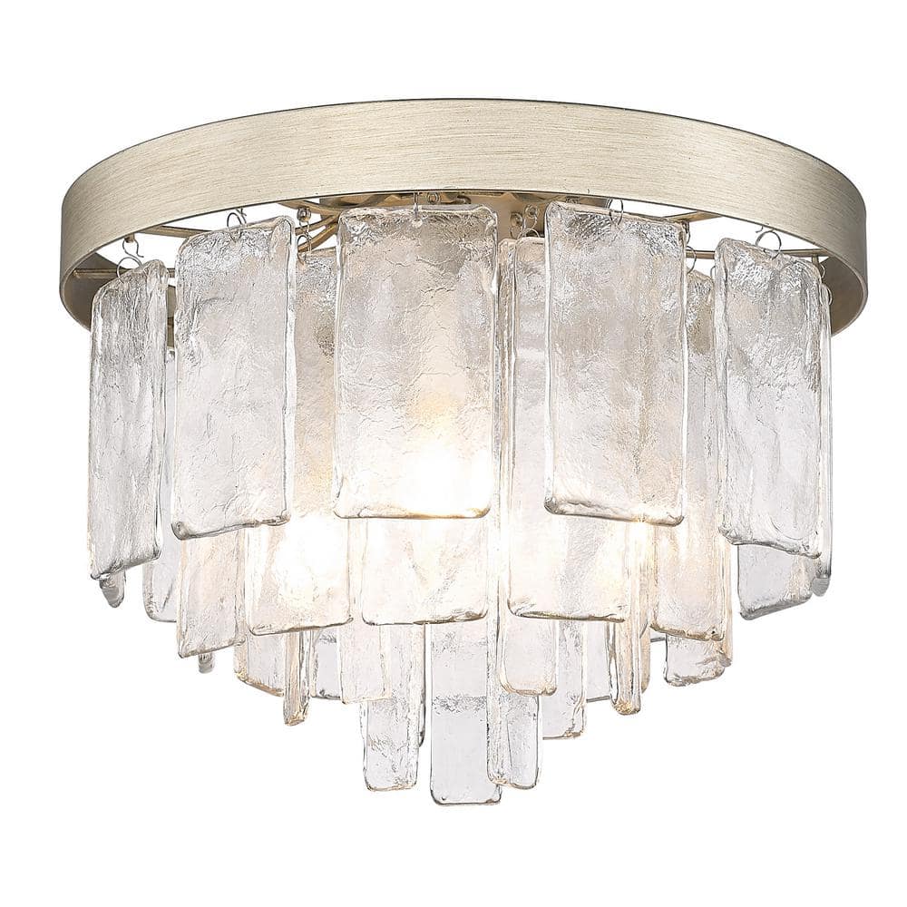 Ciara 3-Light White Gold Flush Mount price history on PriceWatchPro