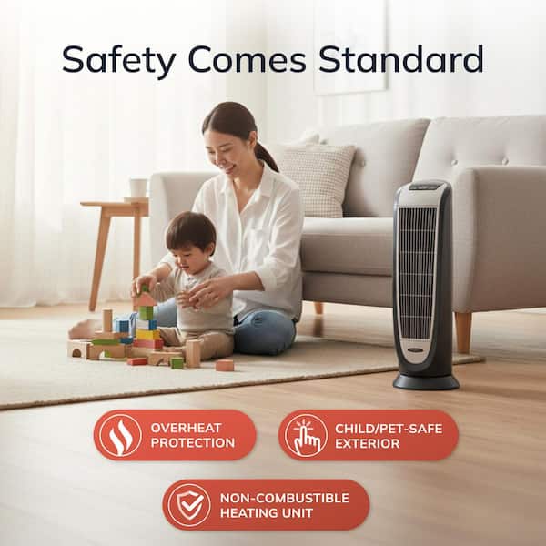 Lasko Tower 23 1500-Watt Electric Ceramic Oscillating Space