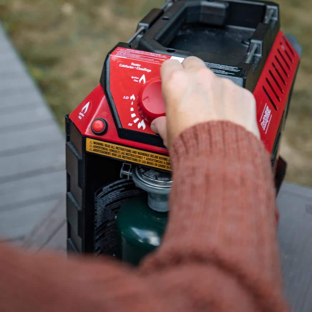 Mr. Heater Red and Black Portable Propane Heater with Safety Features