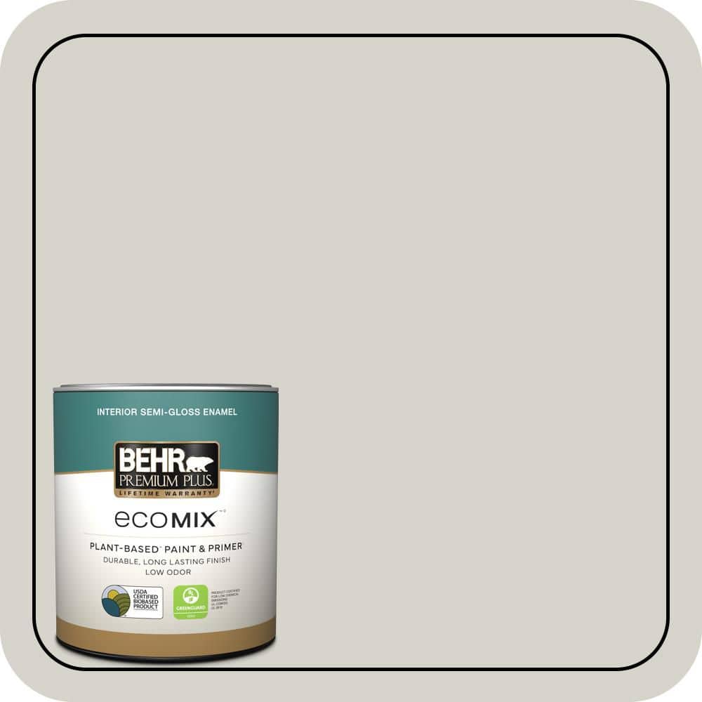1 qt. #PPU25-10 Soft Secret Semi-Gloss Enamel EcoMix Plant-Based Interior Paint & Primer price history on PriceWatchPro