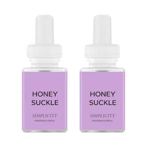 Honeysuckle by Simplicity - Fragrance Refill Smart Vial Dual Pack for Smart Fragrance Diffusers - up to 120 hrs per vial
