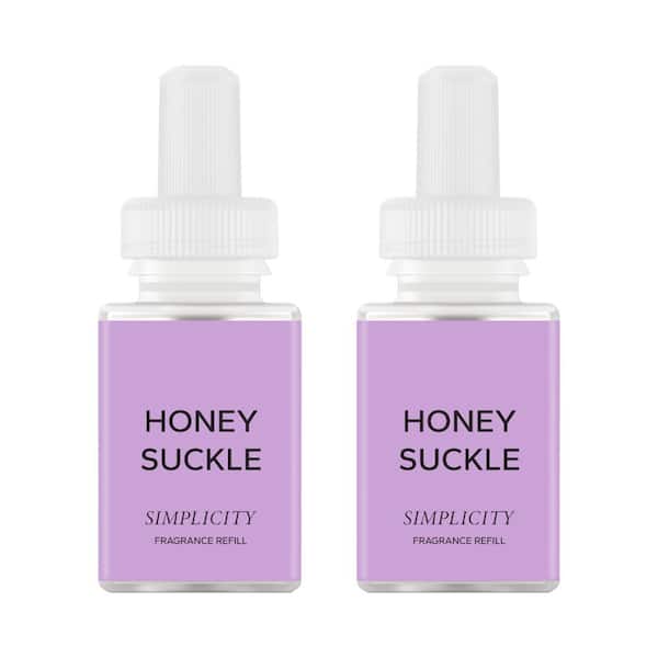 Pura Honeysuckle by Simplicity - Fragrance Refill Smart Vial Dual Pack for Smart Fragrance Diffusers - up to 120 hrs per vial