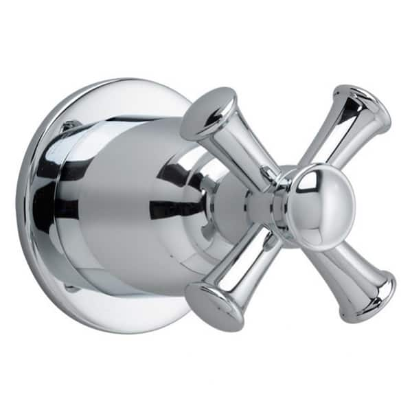 American Standard Portsmouth 1-Handle On/Off Volume Control Valve Trim Kit in Polished Chrome with Cross Handle (Valve Sold Separately)