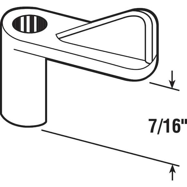 7/16 in. Gray Plastic Screen Clip Flush (8-pack)
