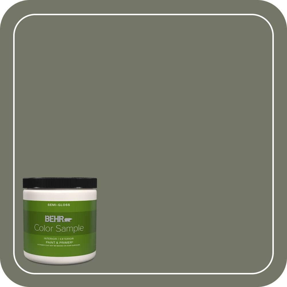 BEHR PREMIUM PLUS 8 oz. #PPU10-19 Conifer Green Semi-Gloss