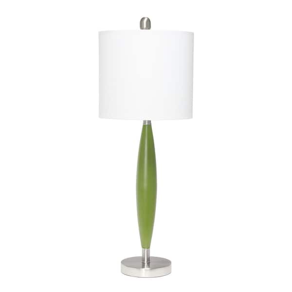 Elegant Designs 27 in. Green Needle Stick Table Lamp