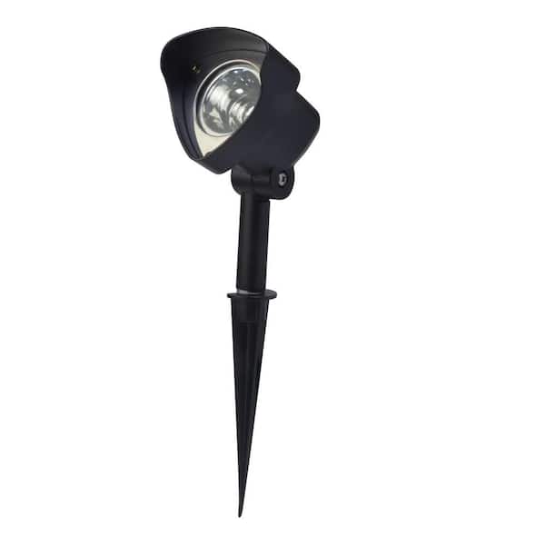 Moonrays Low-Voltage 337-Lumen Black Outdoor Integrated LED Adjustable Landscape Spot Light