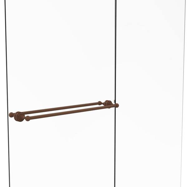 Allied Brass DT-41-SM-30-ABZ Dottingham Collection 30 Inch Shower Door Towel Bar Antique Bronze Allied Brass DT-41-SM-30-ABZ Dottingham Collection 30 Inch Shower Door Towel Bar Antique Bronze