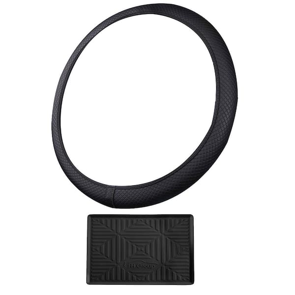 FH Group Ultra Comfort Flexible Leatherette Steering Wheel Cover