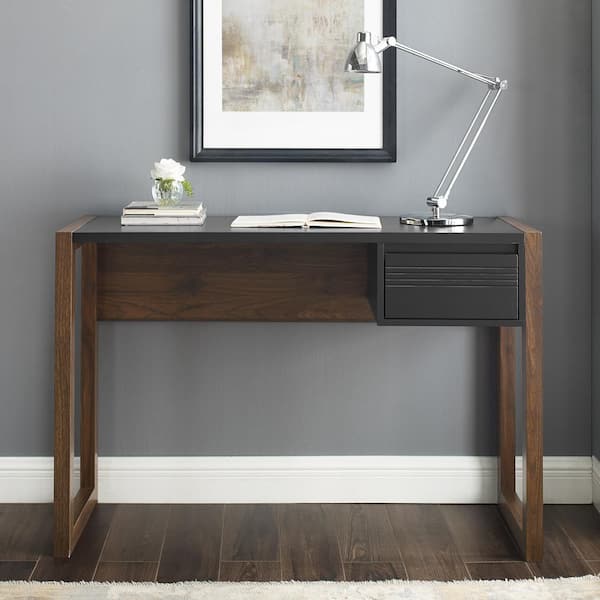 Dark walnut store writing desk