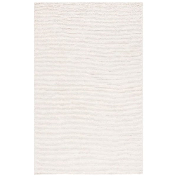 Casablanca 9 ft. x 12 ft. Ivory Marle Striped Area Rug
