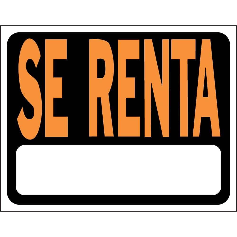 Everbilt 15 in. x 19 in. Plastic Se Renta Sign 21411 - The Home Depot