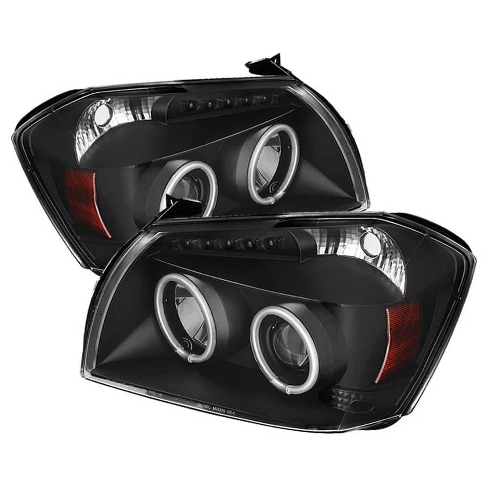 Spyder Auto Dodge Magnum 05-07 Projector Headlights - CCFL Halo - LED (  Replaceable LEDs ) - Black 5009852 - The Home Depot