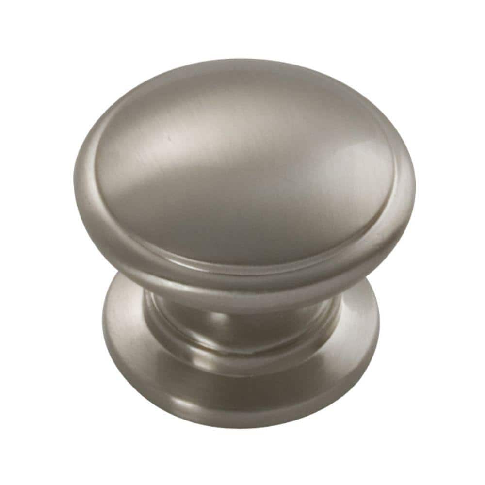 HICKORY HARDWARE Williamsburg 1-1/4 in. Stainless Steel Cabinet Knob  P3053-SS The Home Depot