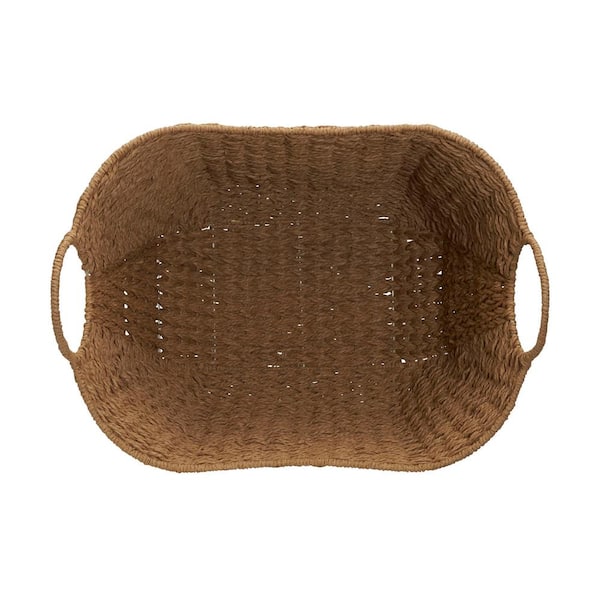 Household Essentials Tall Scoop Basket Seagrass Natural
